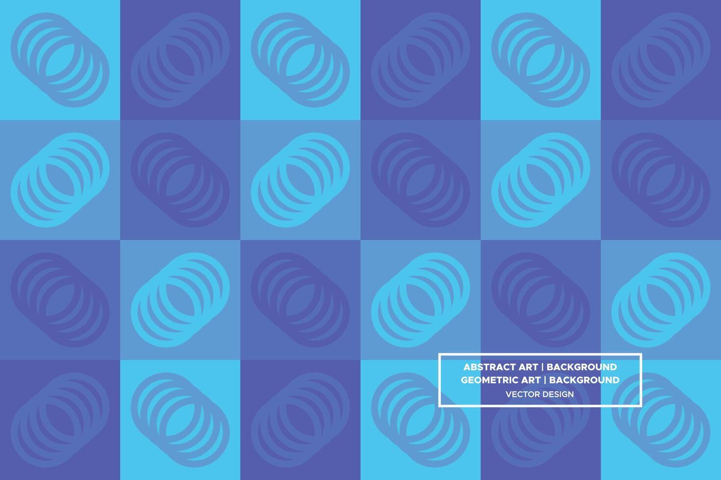 Geometric Pattern - Geometric Background - Abstract Background - Circles - Blue - Use in Website Design, Packaging, Wall Art, Wallpaper, Poster, Banner, Profile, Brochure, Apparel, Textiles vector