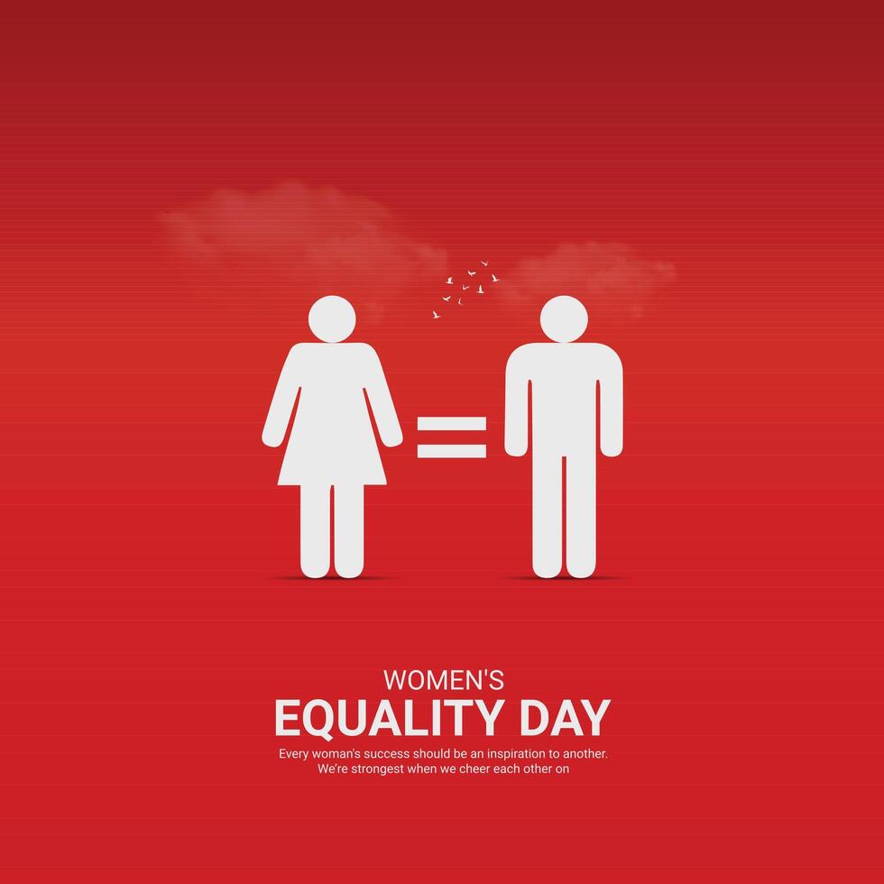 women's equality day Creative Ads Design. women's equality icon isolated on Template for background. women's equality Poster, . illustration, August 26. Important day vector
