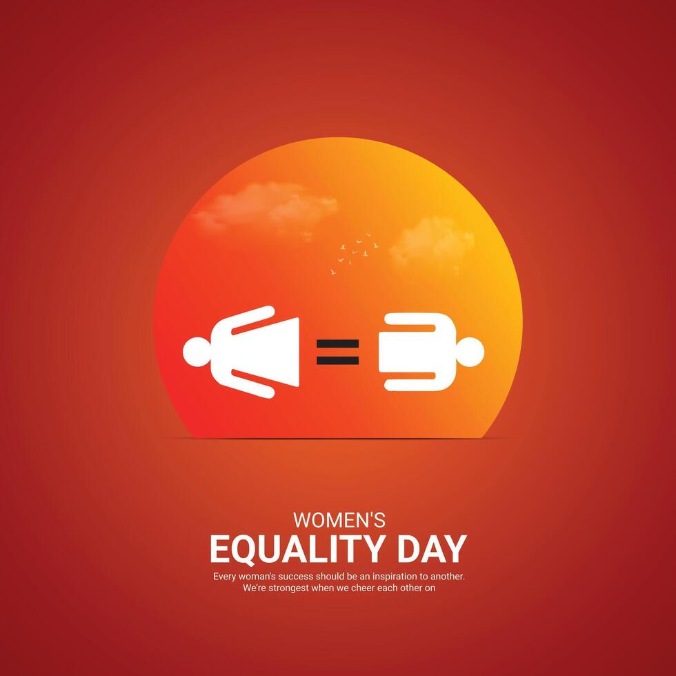women's equality day Creative Ads Design. women's equality icon isolated on Template for background. women's equality Poster, . illustration, August 26. Important day vector