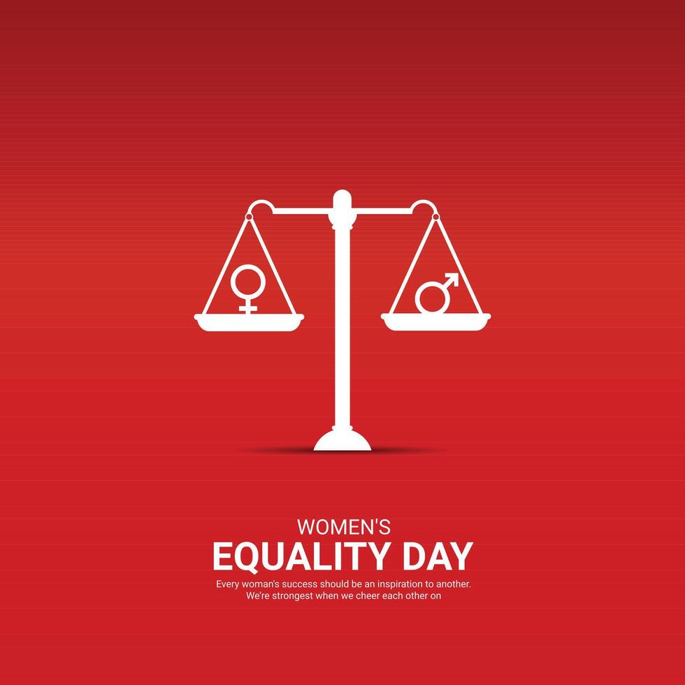 women's equality day Creative Ads Design. women's equality icon isolated on Template for background. women's equality Poster, . illustration, August 26. Important day vector