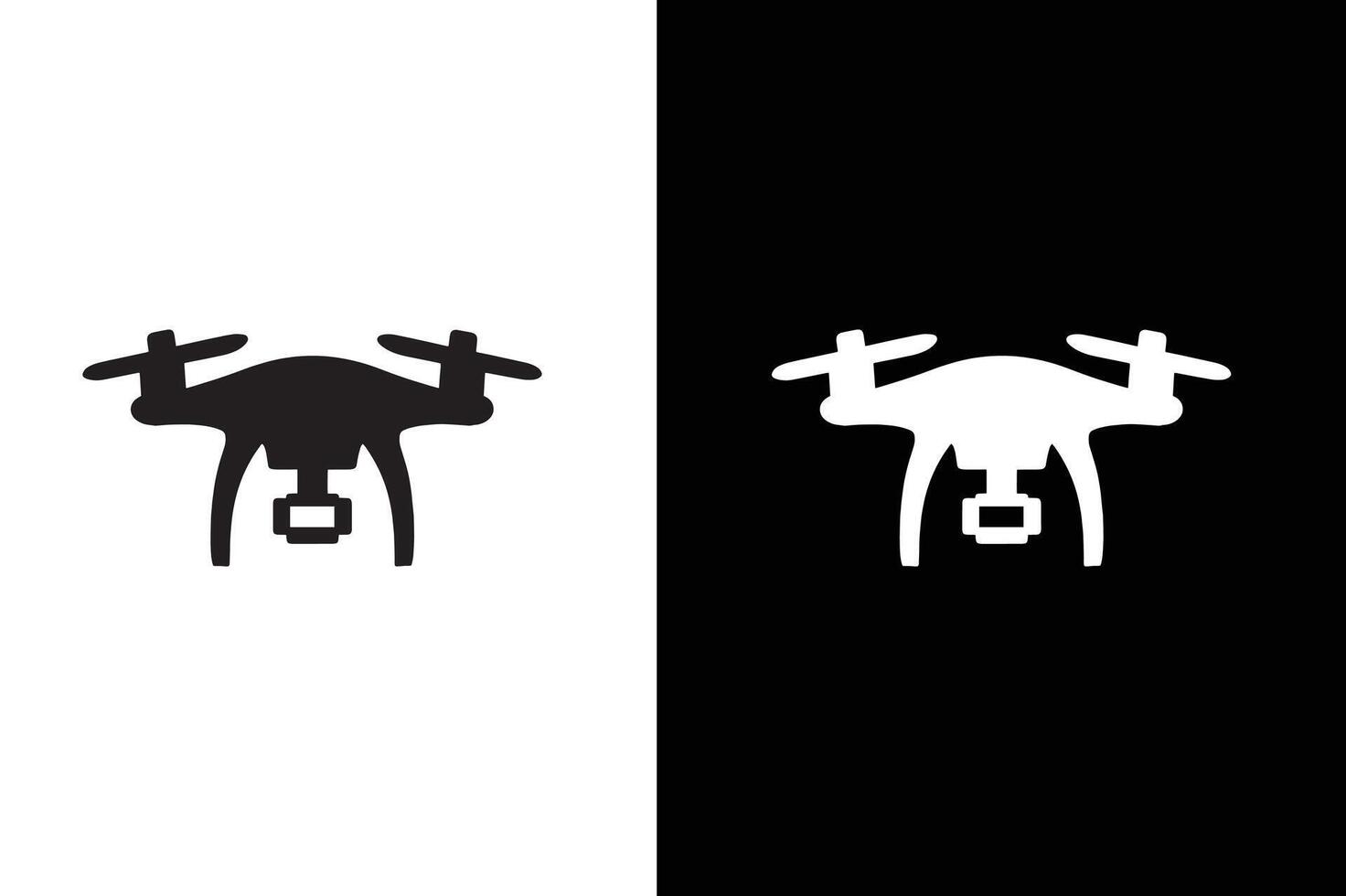 drone icon black white design. drone icon symbol design drone icon or logo isolated sign symbol illustration. vector