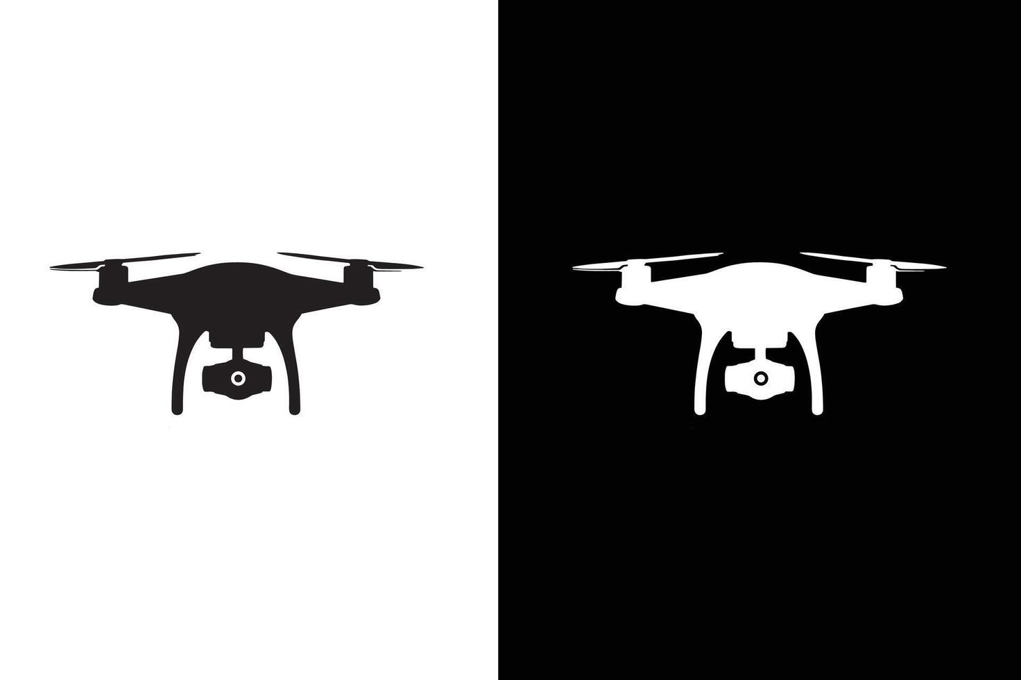 drone icon black white design. drone icon symbol design drone icon or logo. vector