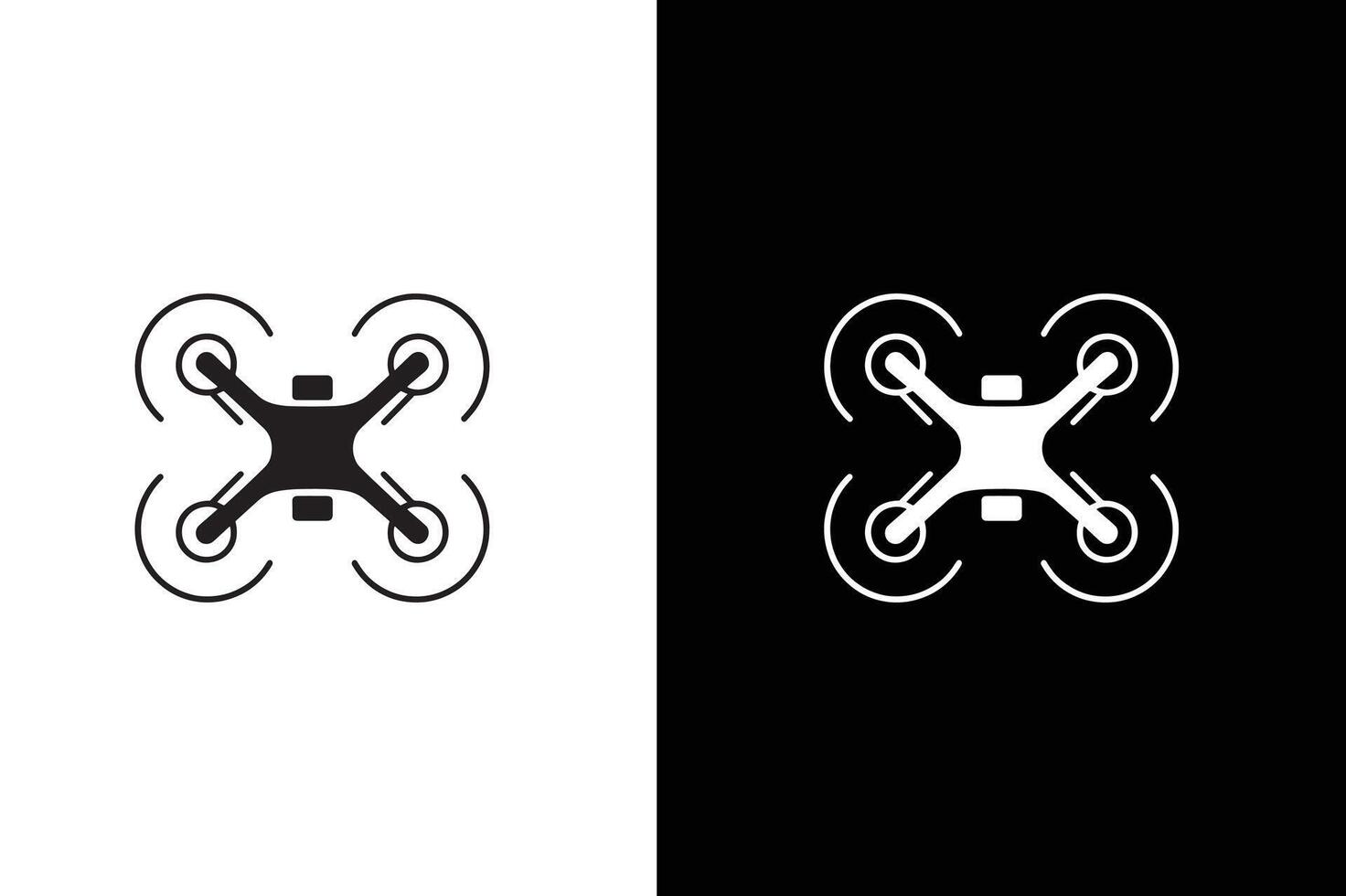 drone icon black white design. drone icon symbol design drone icon vector