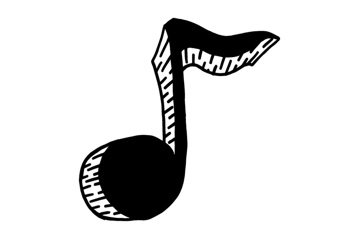 Black Music Tone, Music Note Icon vector