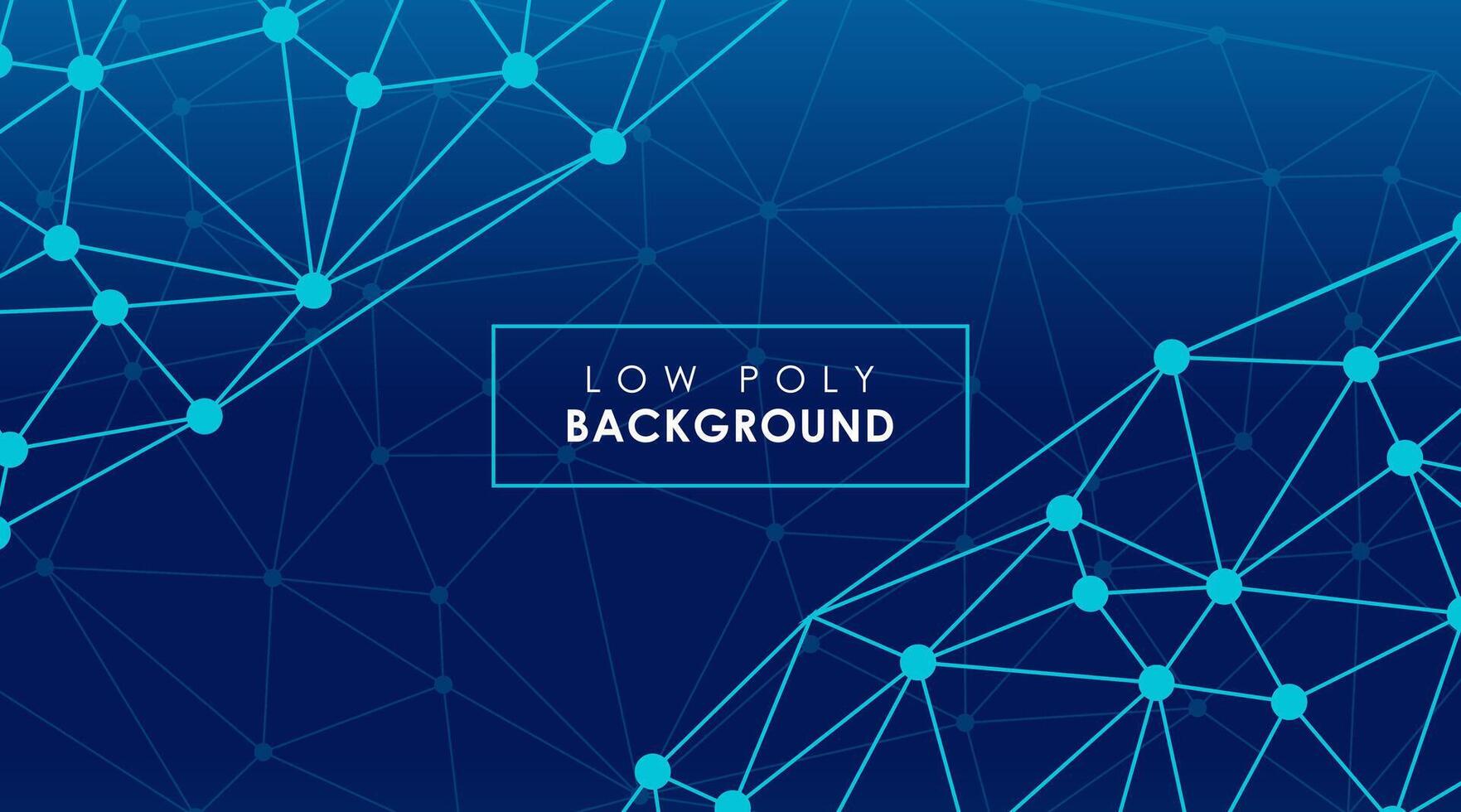 Abstract Futuristic Low Poly Background vector