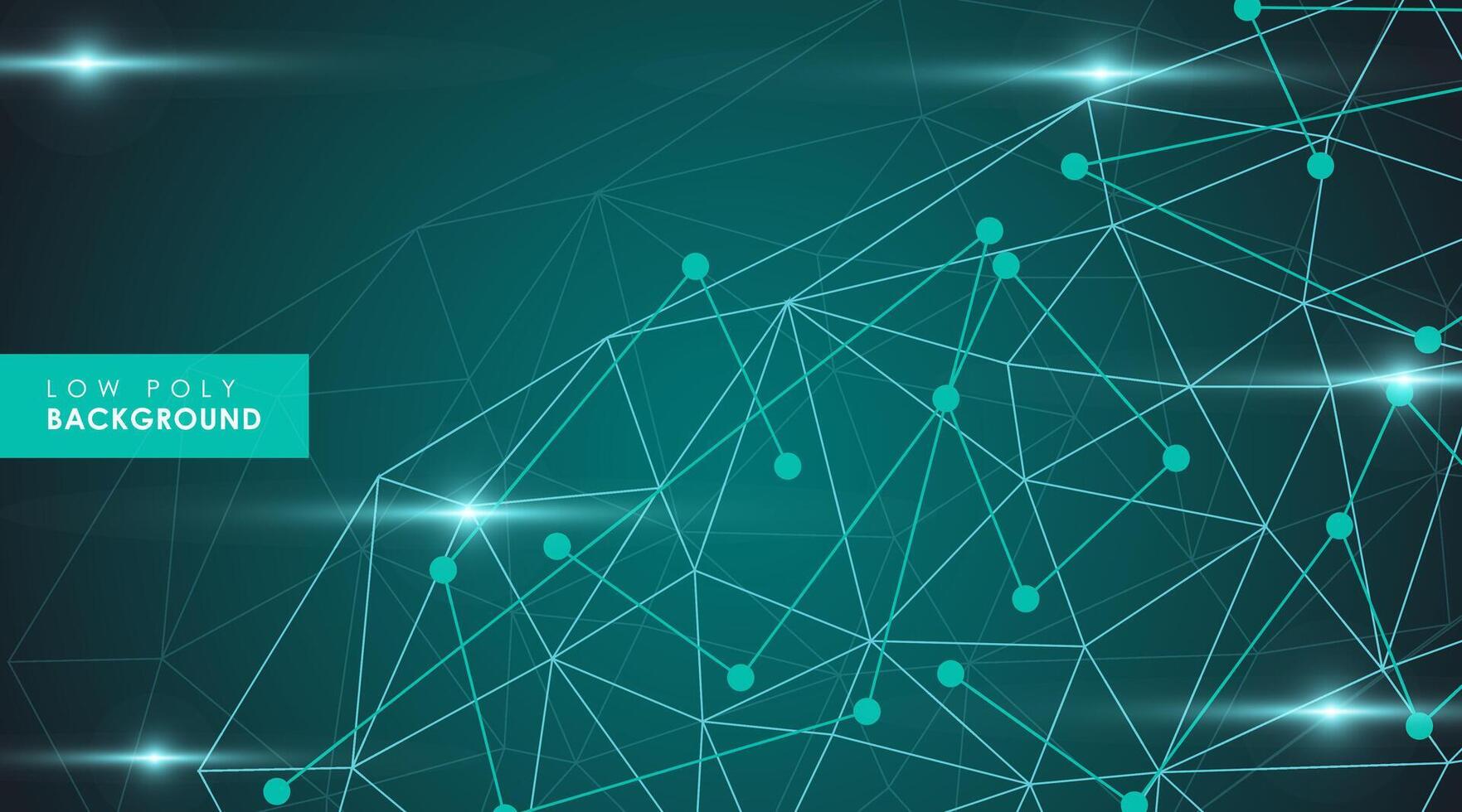 Abstract Futuristic Low Poly Background vector