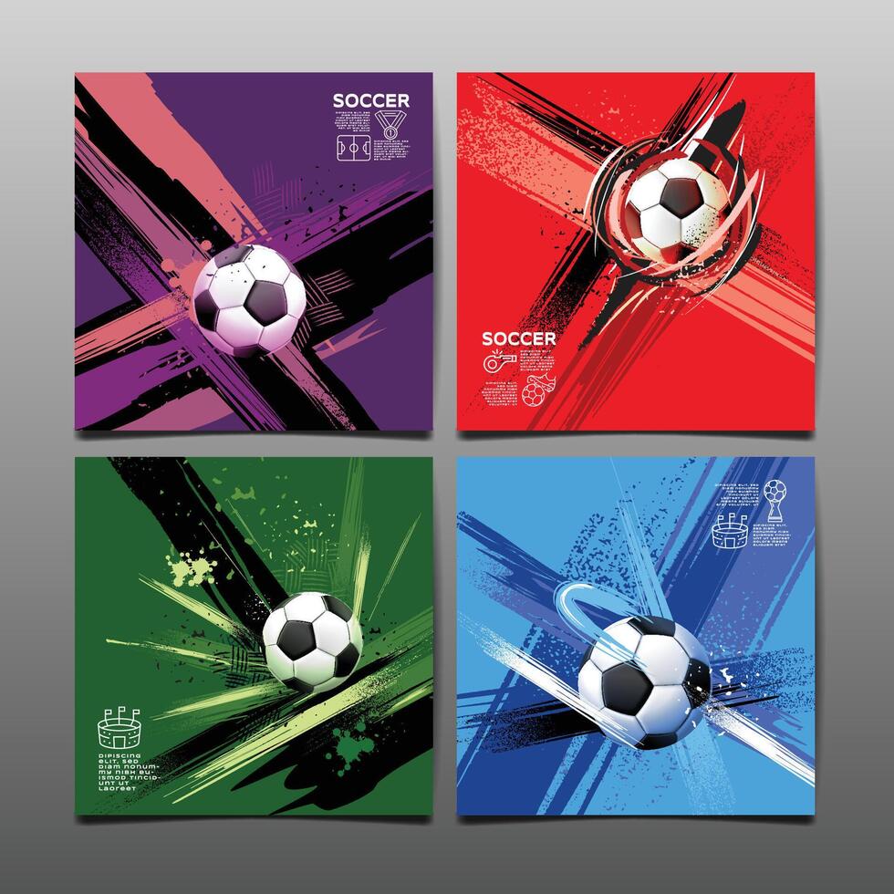 Soccer Template design , Football banner, Sport layout design, Sketch, Drawing, ,abstract vector