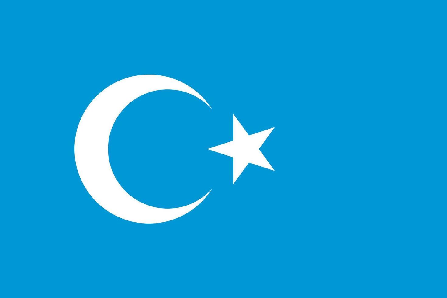 The of a Kokbayraq flag vector