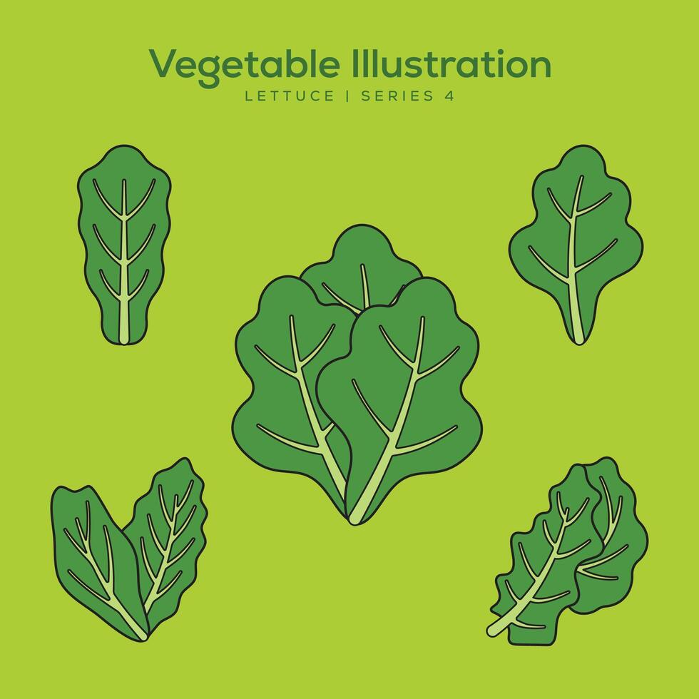 Vegetable Illustration Set for Logo and Healthy Symbol Collection Flat Design - Editable EPS Label Illustration vector