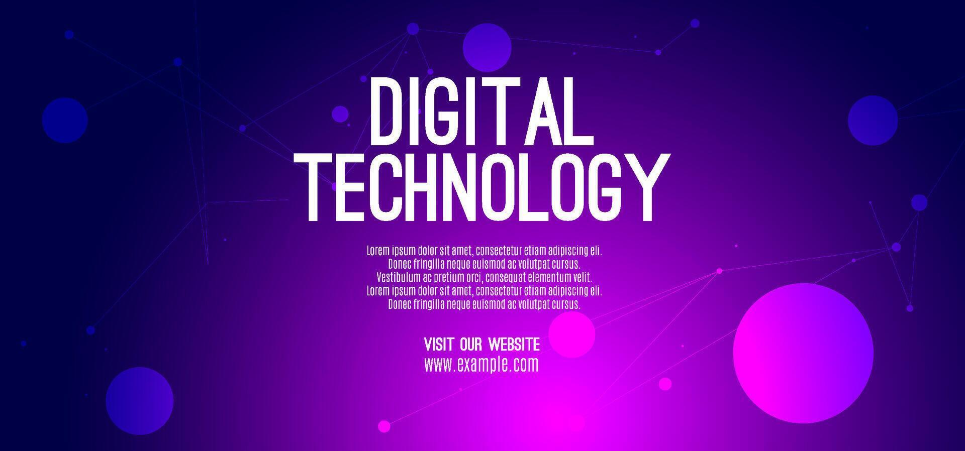 Abstract digital technology futuristic circuit blue purple background, Cyber science tech, Innovation communication future, Ai big data, internet network connection, Cloud hi-tech illustration vector