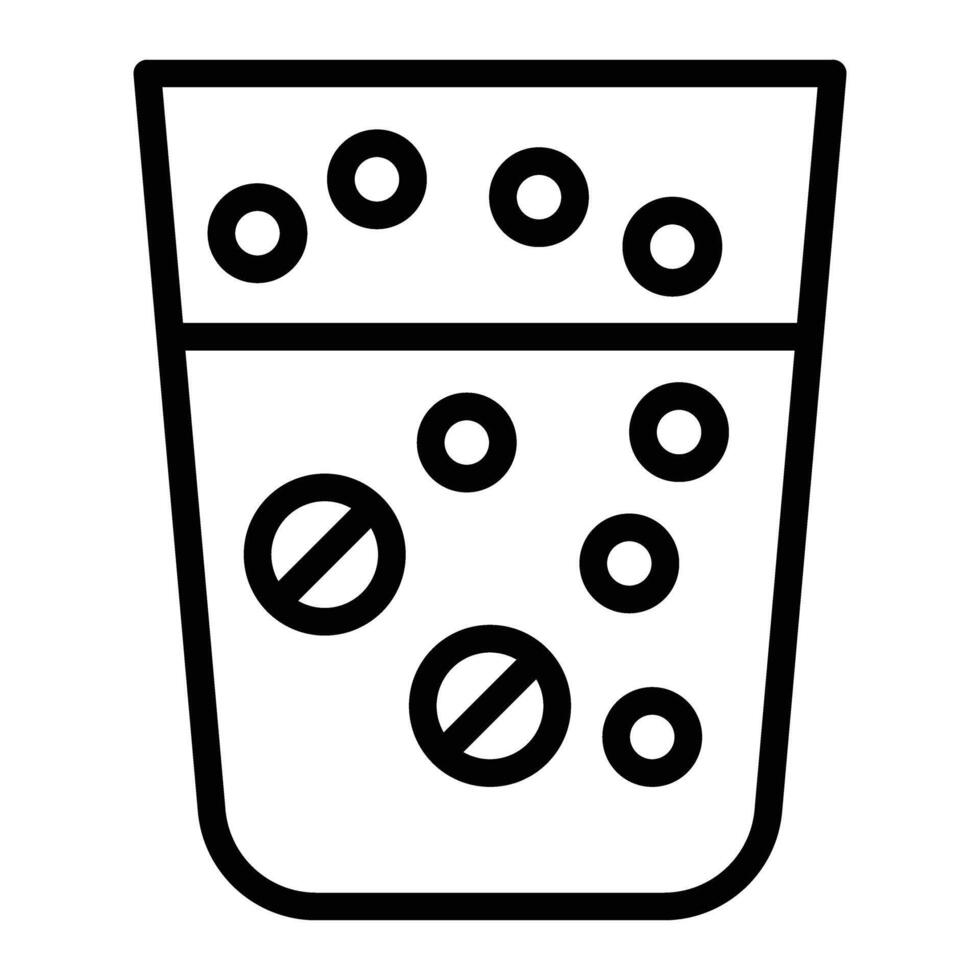 Effervescence Line Icon Design vector