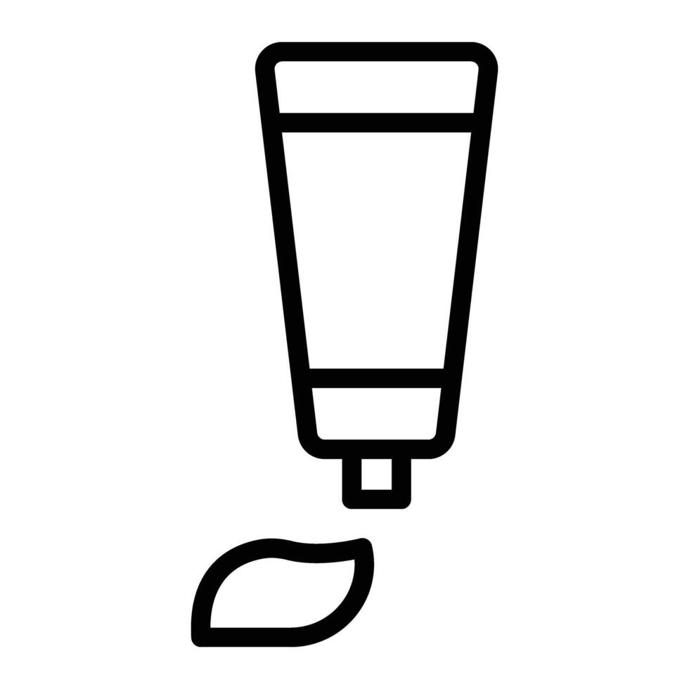 Ointment Line Icon Design vector