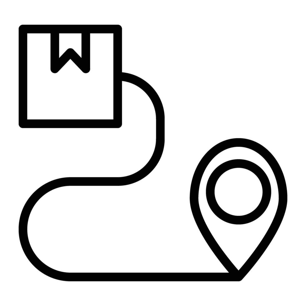 Tracking Line Icon design vector