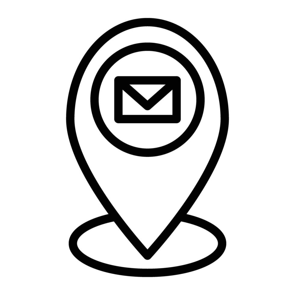Map Line Icon design vector