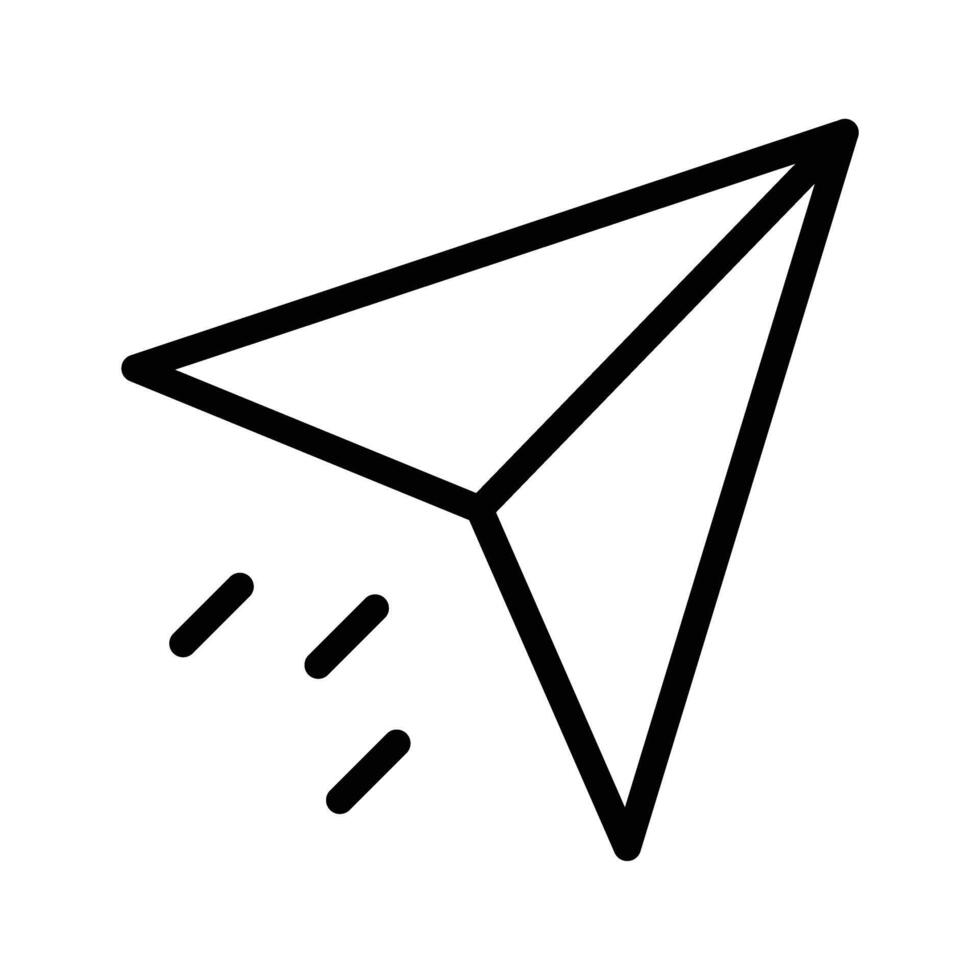 Paper Plane Line Icon design vector