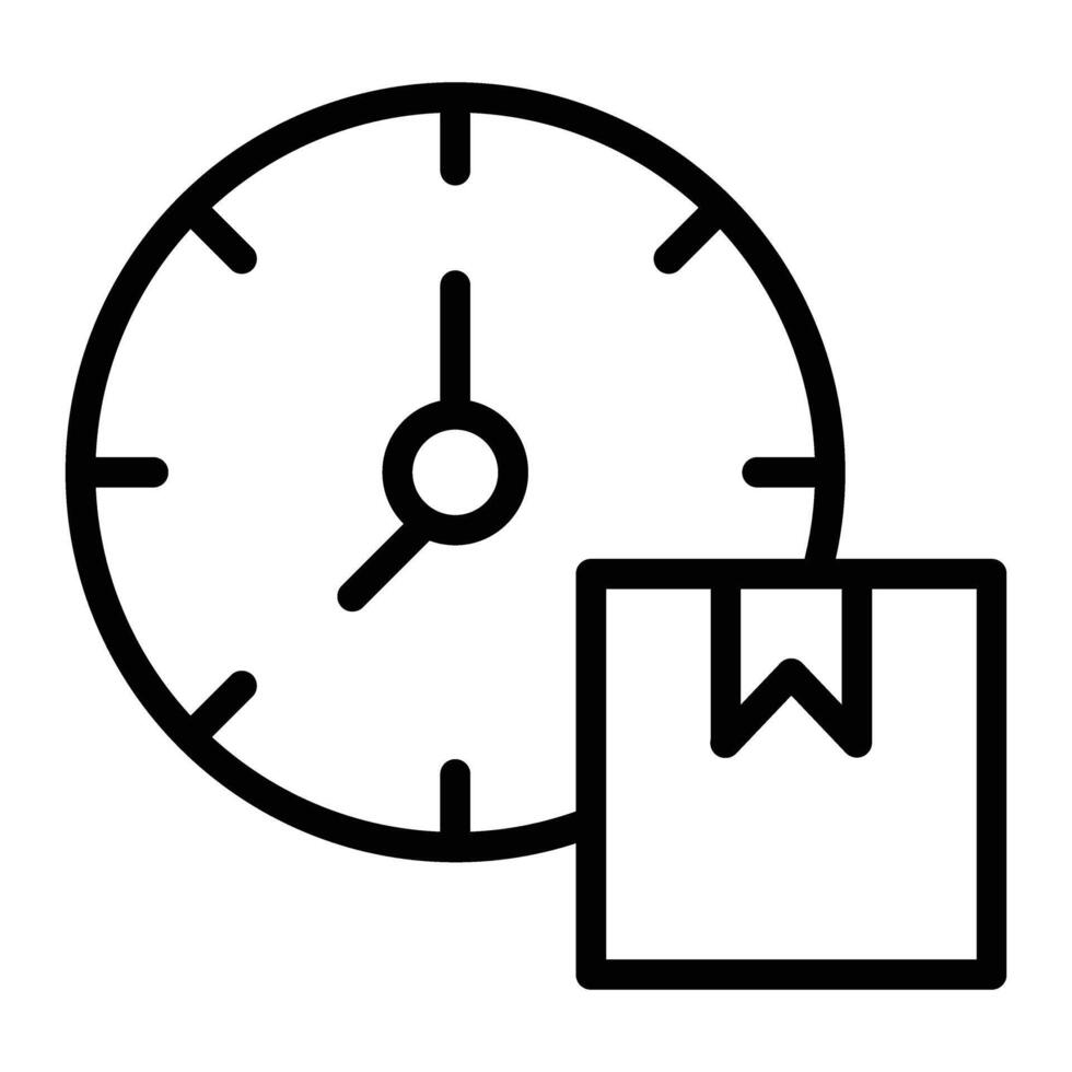Hours Line Icon design vector