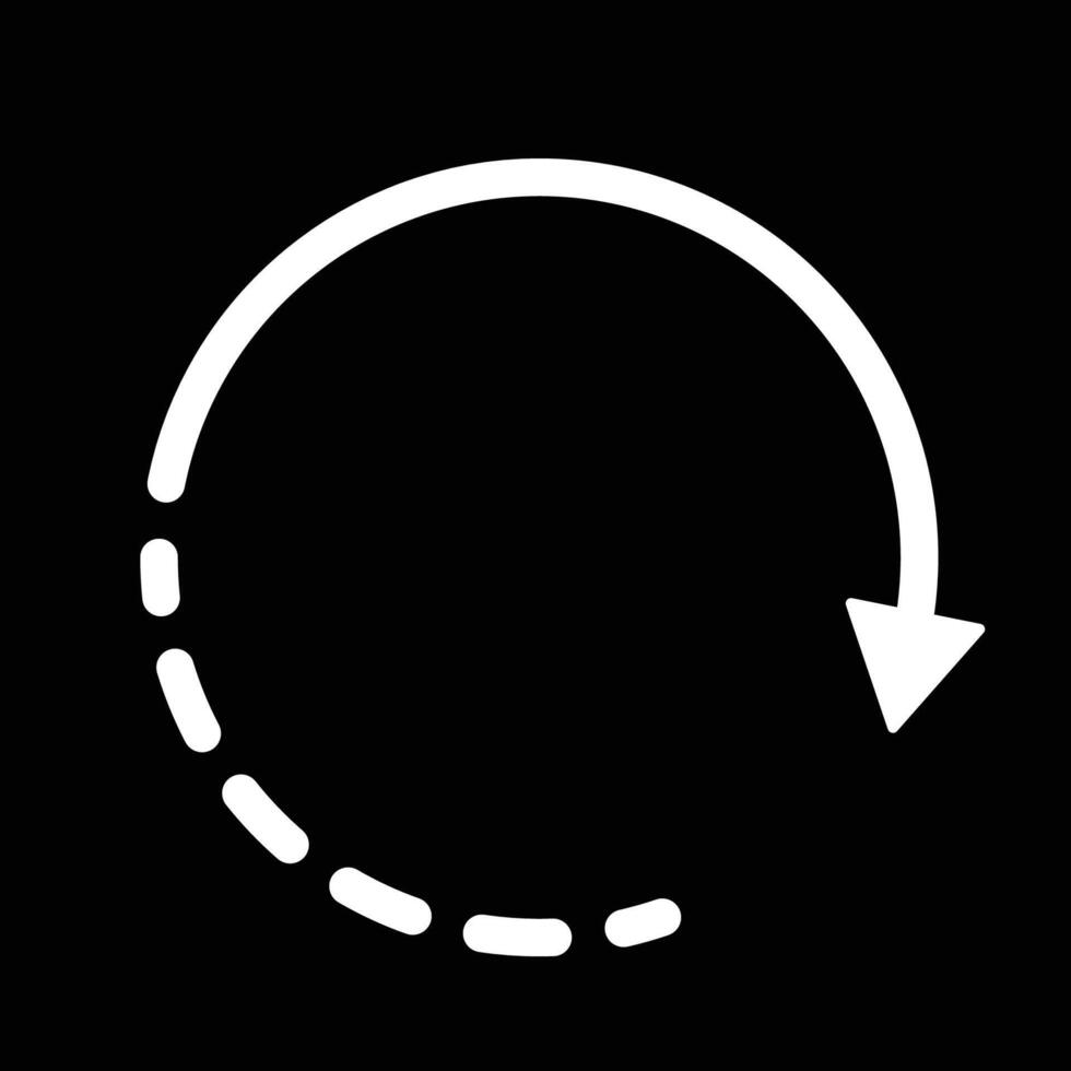 Circular arrow icon collection. refresh, reload arrow icon symbol sign. vector