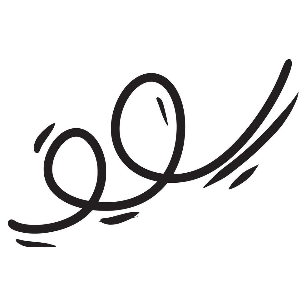 Doodle sketch style of wind gust cartoon hand drawn illustration for concept design. vector