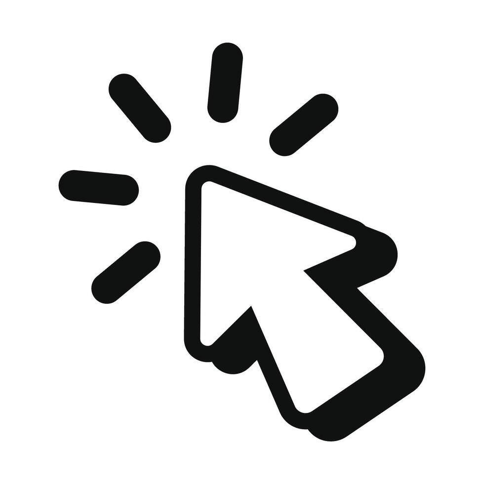 Click arrow icon vector