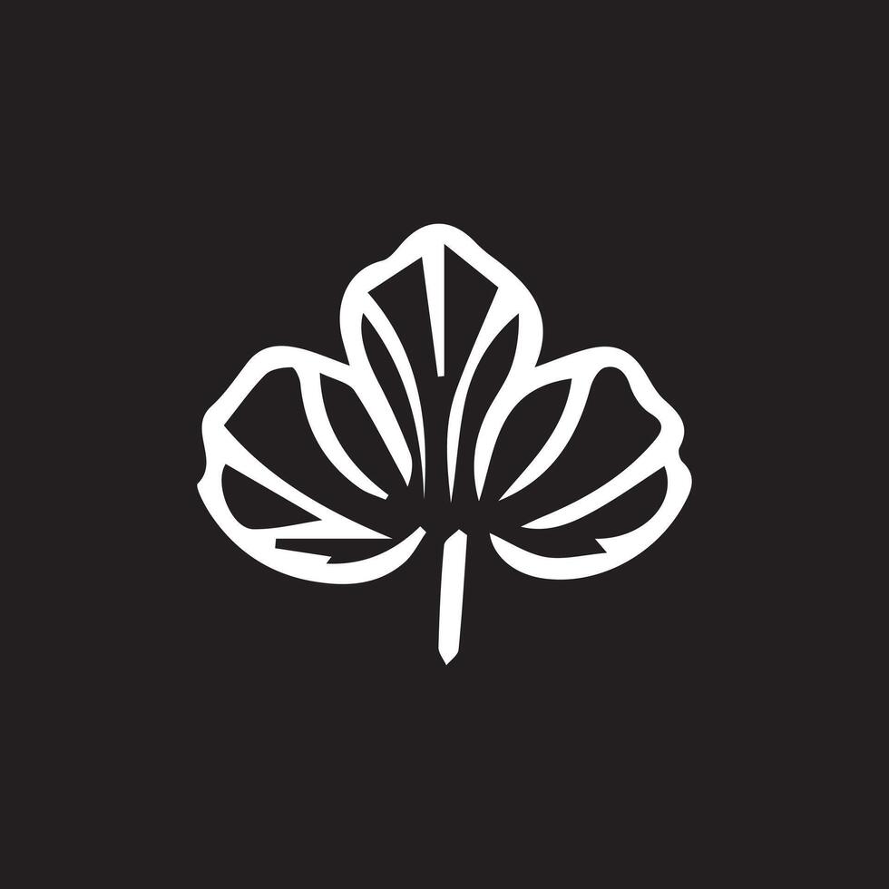 Herbal leaf logo design element icon designed in a unique style vector