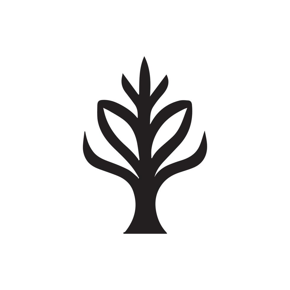 Herbal leaf logo design element icon designed in a unique style vector