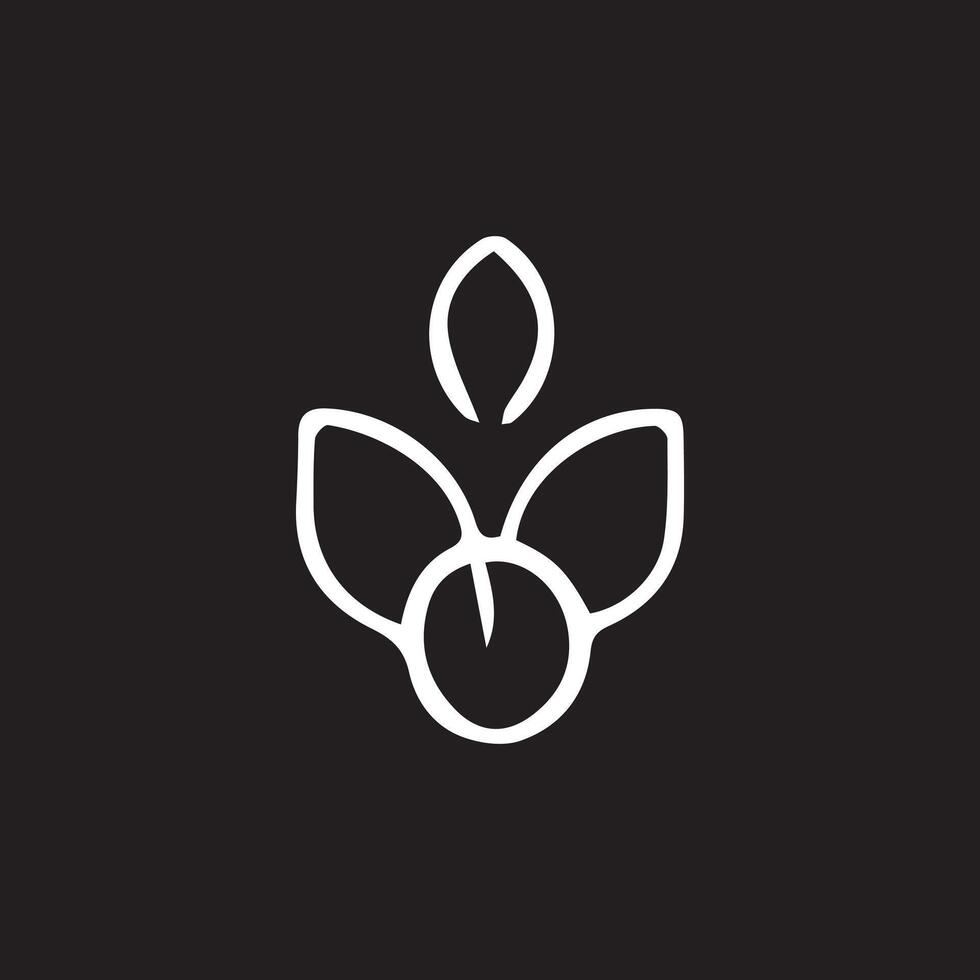 Herbal leaf logo design element icon designed in a unique style vector