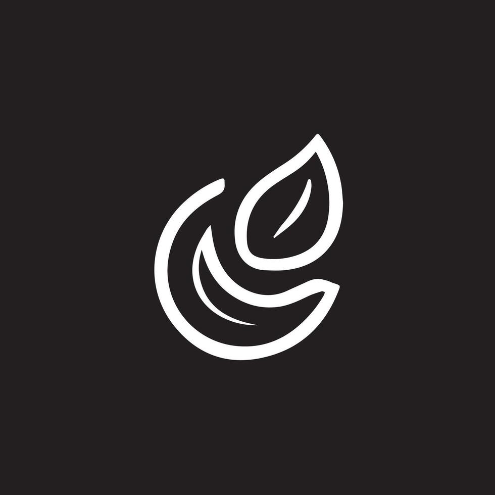 Herbal leaf logo design element icon designed in a unique style vector