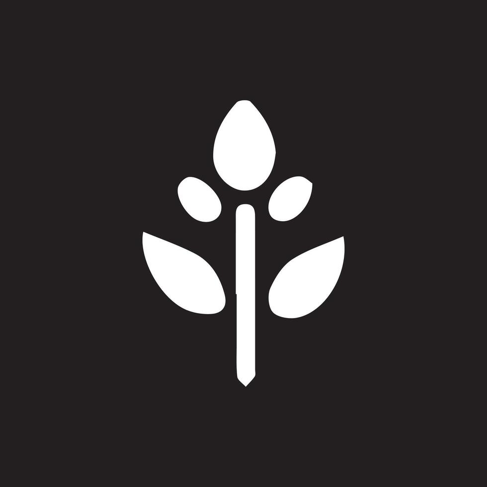 Herbal leaf logo design element icon designed in a unique style vector