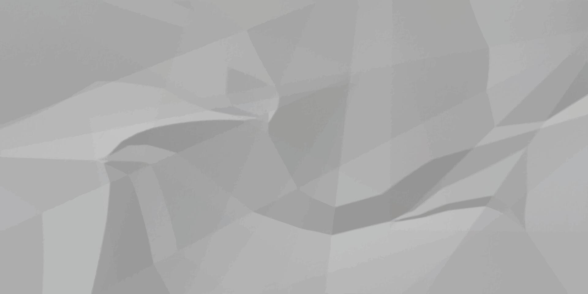 Abstract white crumpled paper texture background, White empty leaf of crumpled paper vector