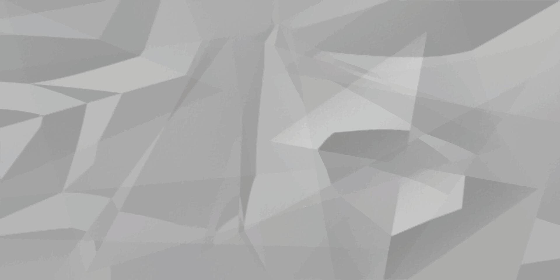 Abstract white crumpled paper texture background, White empty leaf of crumpled paper vector