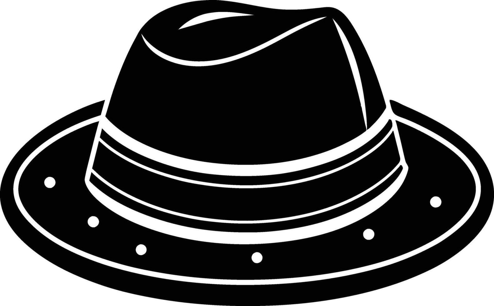 black hat isolated on white background 46476719 Vector Art at Vecteezy