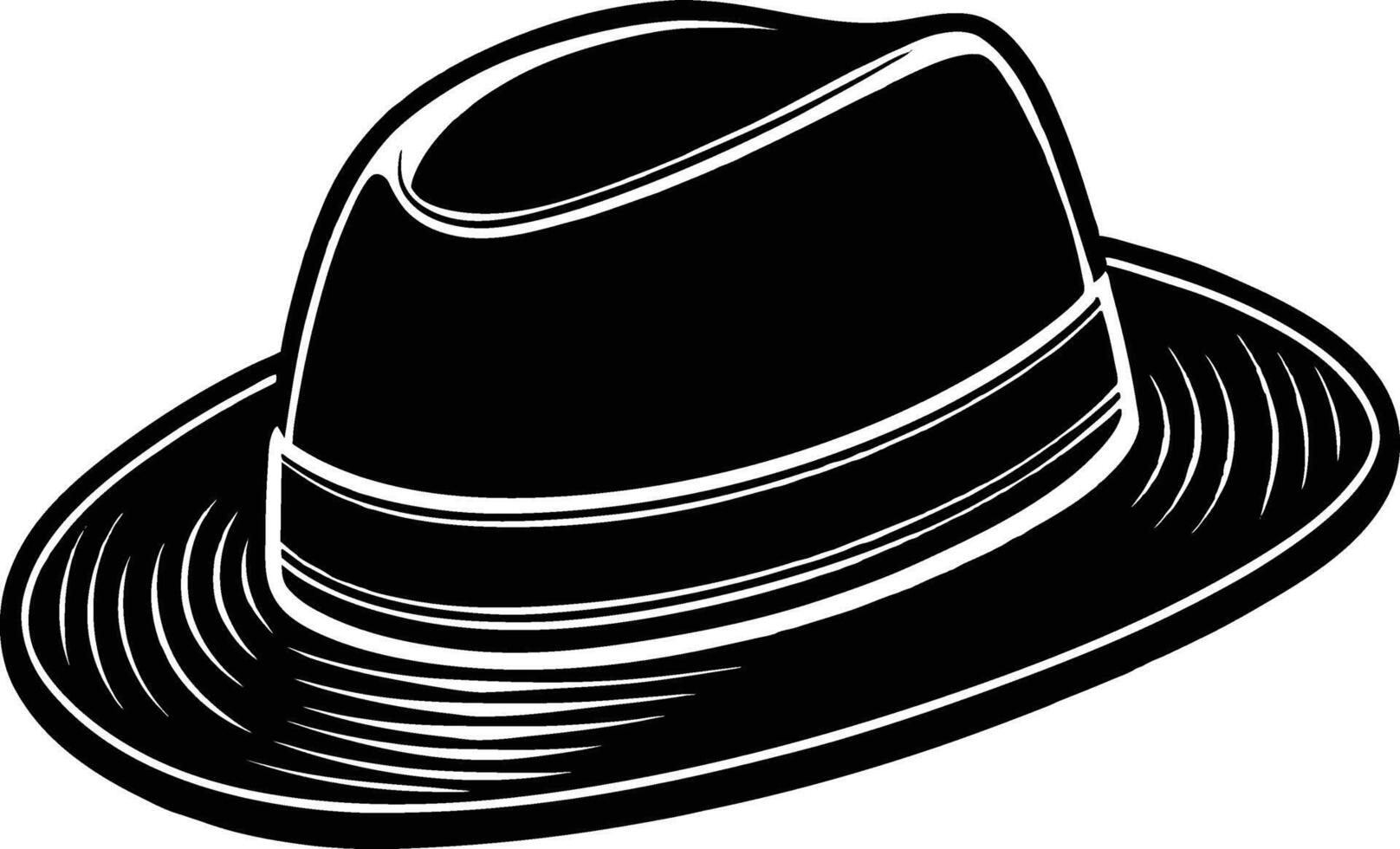 black hat isolated on white background 46476733 Vector Art at Vecteezy