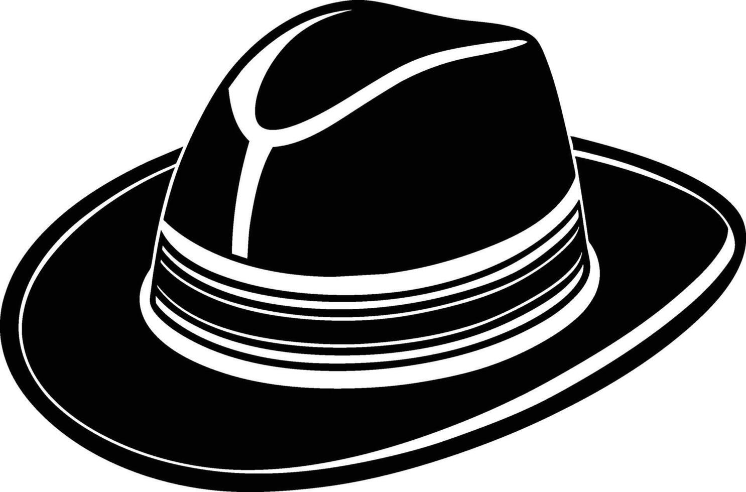 black hat isolated on white background 46476768 Vector Art at Vecteezy