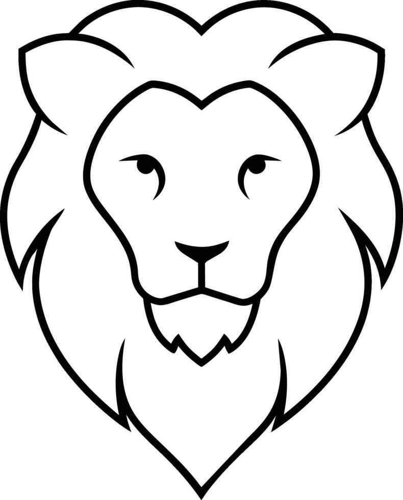 lion head illustration vector