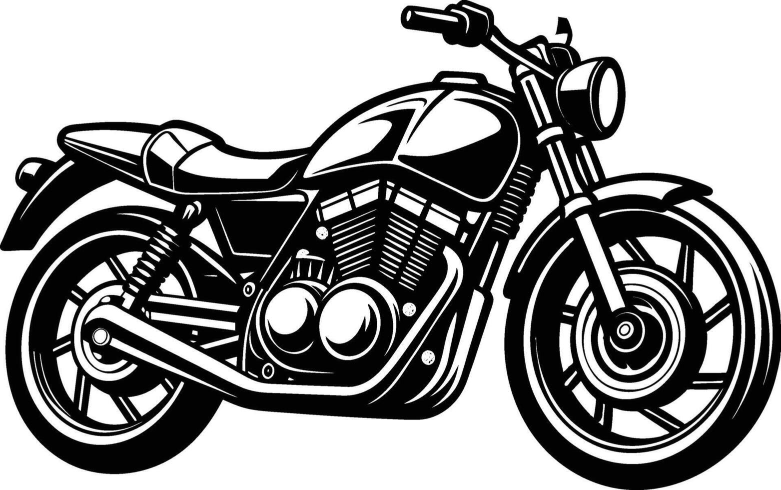 motorcycle illustration on a white background vector