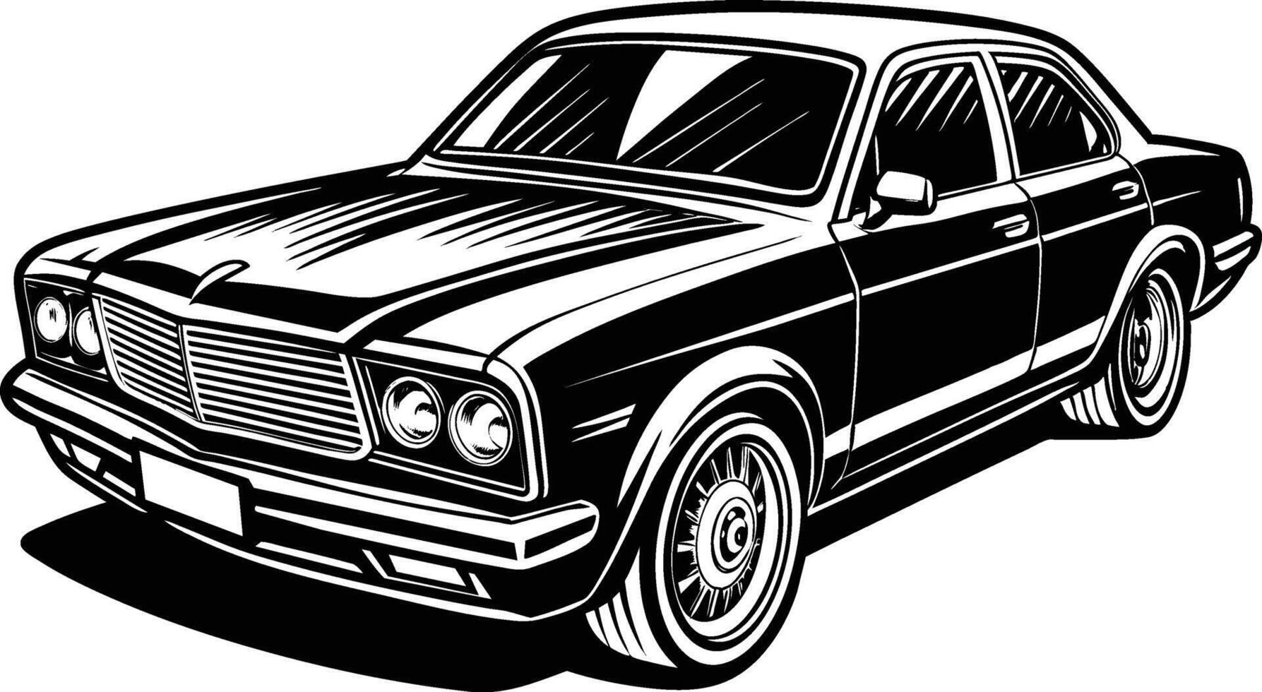 car isolated on white background vector