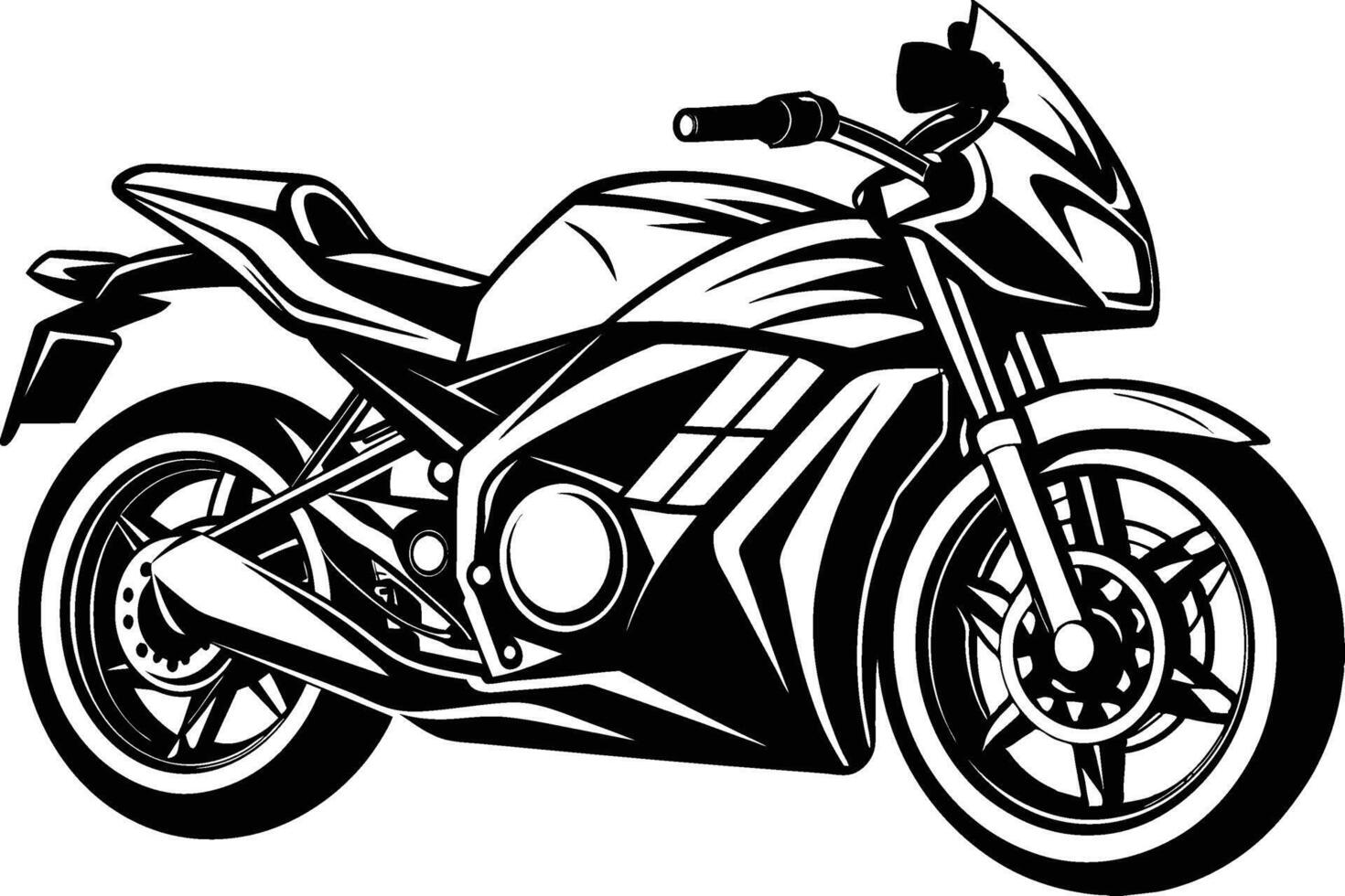 motocicleta en un blanco antecedentes vector