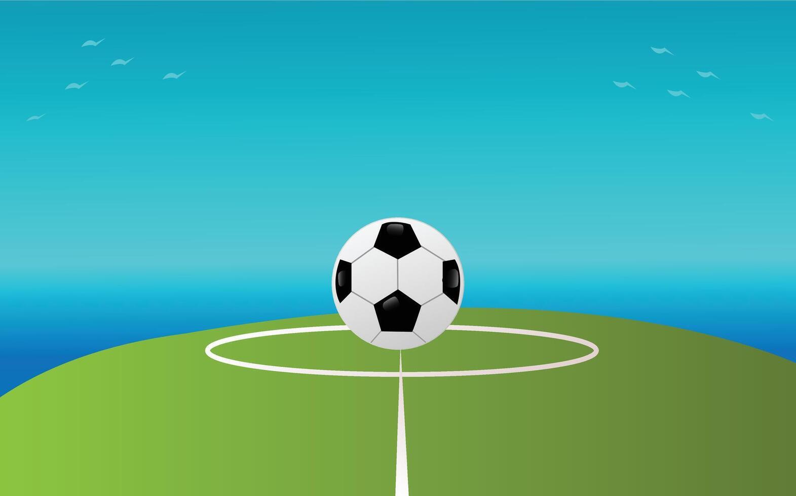 Soccer or Football ground background vector