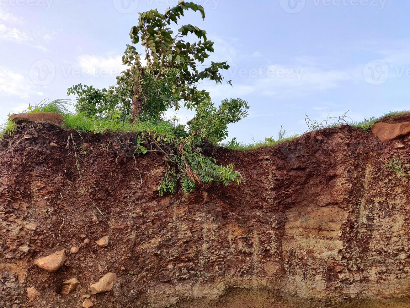 Hill cutting Environmental consequences of hill cutting are land slide, soil erosion, Flush Flooding and water logging during monsoon period, photo