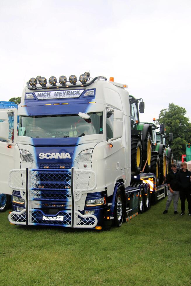 Whitchurch in Shropshire in the UK on 1 June 2024. A view of a Truck in a truck show photo