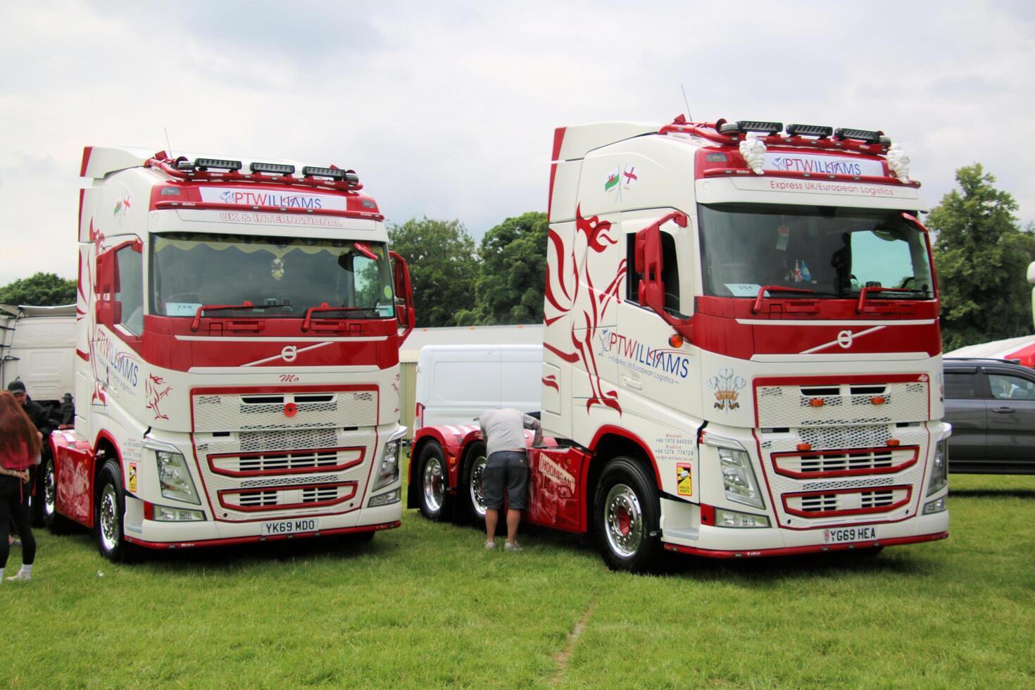 Whitchurch in Shropshire in the UK on 1 June 2024. A view of a Truck in a truck show photo