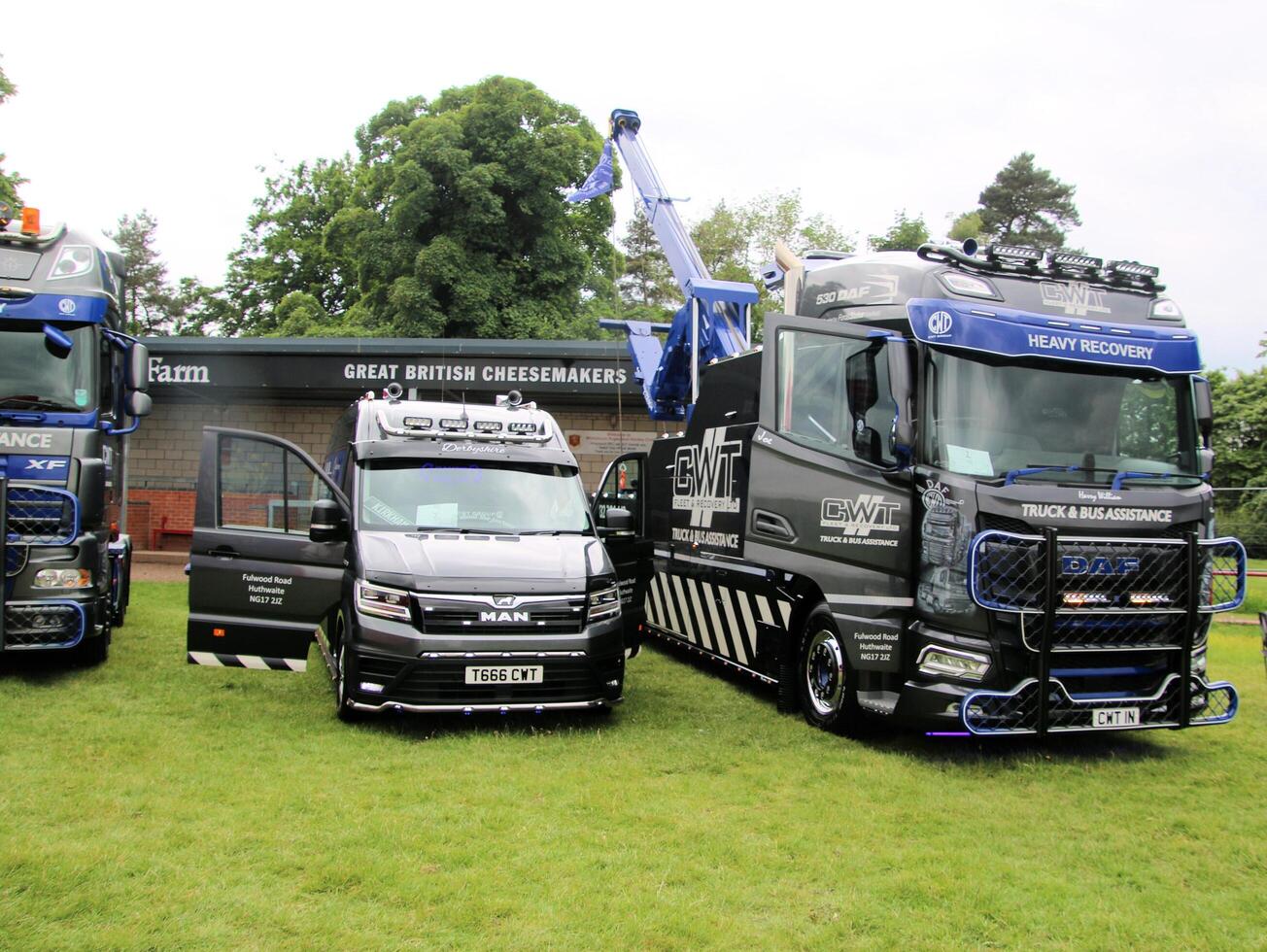 Whitchurch in Shropshire in the UK on 1 June 2024. A view of a Truck in a truck show photo