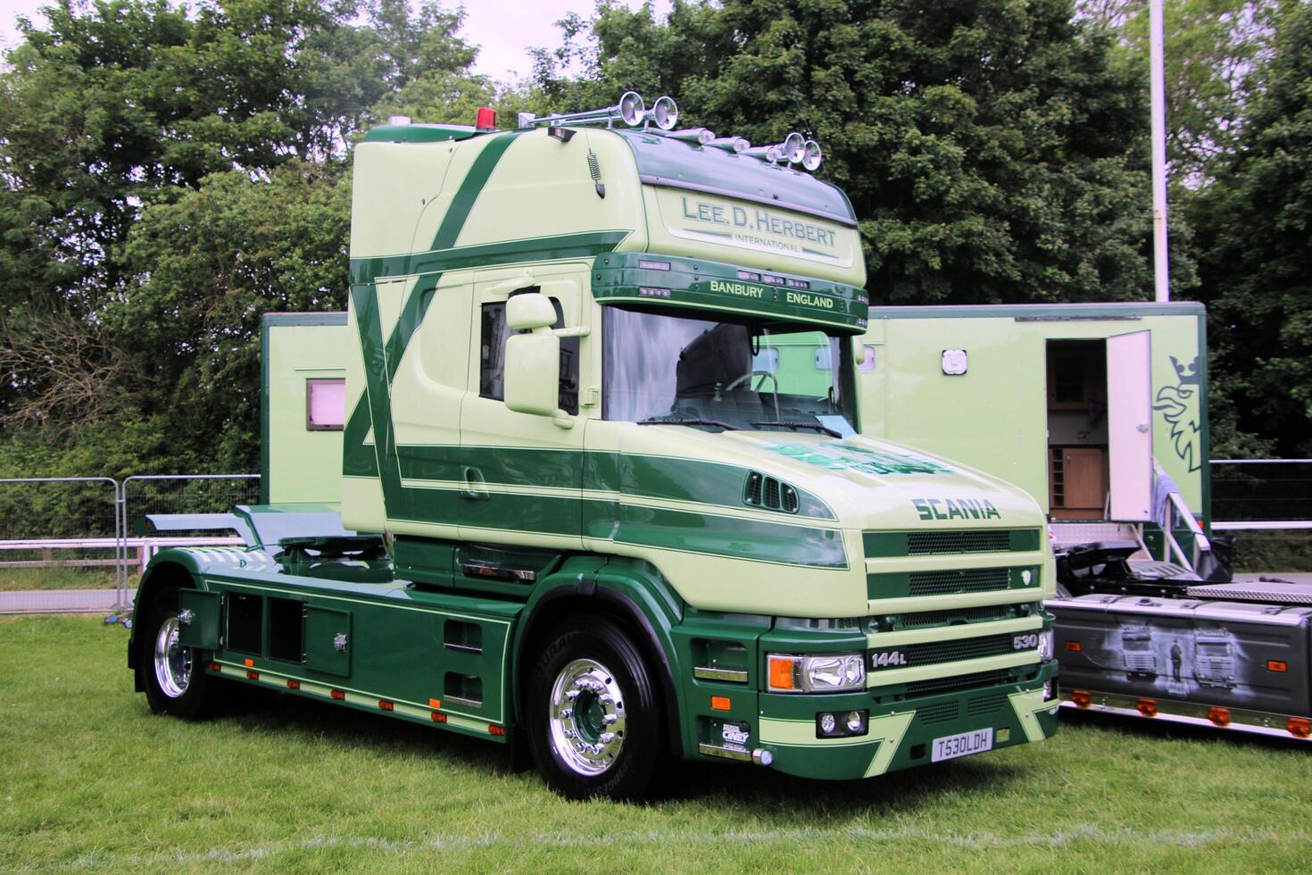 Whitchurch in Shropshire in the UK on 1 June 2024. A view of a Truck in a truck show photo