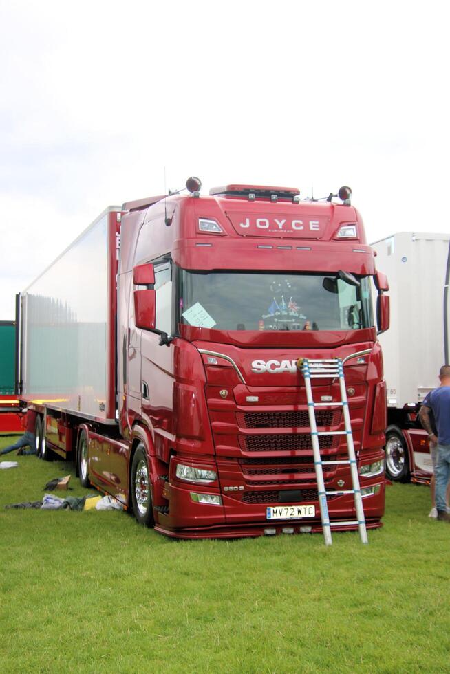Whitchurch in Shropshire in the UK on 1 June 2024. A view of a Truck in a truck show photo