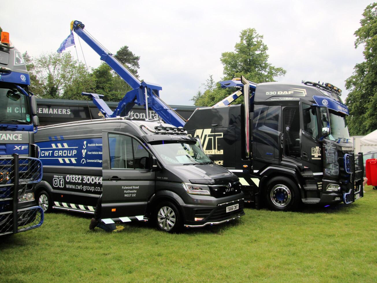 Whitchurch in Shropshire in the UK on 1 June 2024. A view of a Truck in a truck show photo