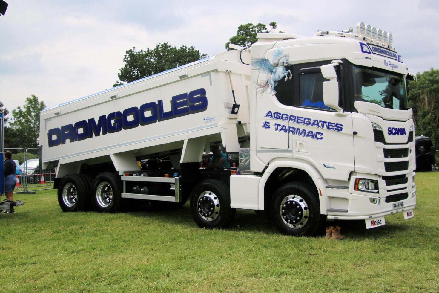 Whitchurch in Shropshire in the UK on 1 June 2024. A view of a Truck in a truck show photo