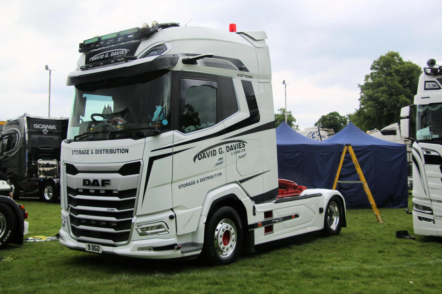 Whitchurch in Shropshire in the UK on 1 June 2024. A view of a Truck in a truck show photo