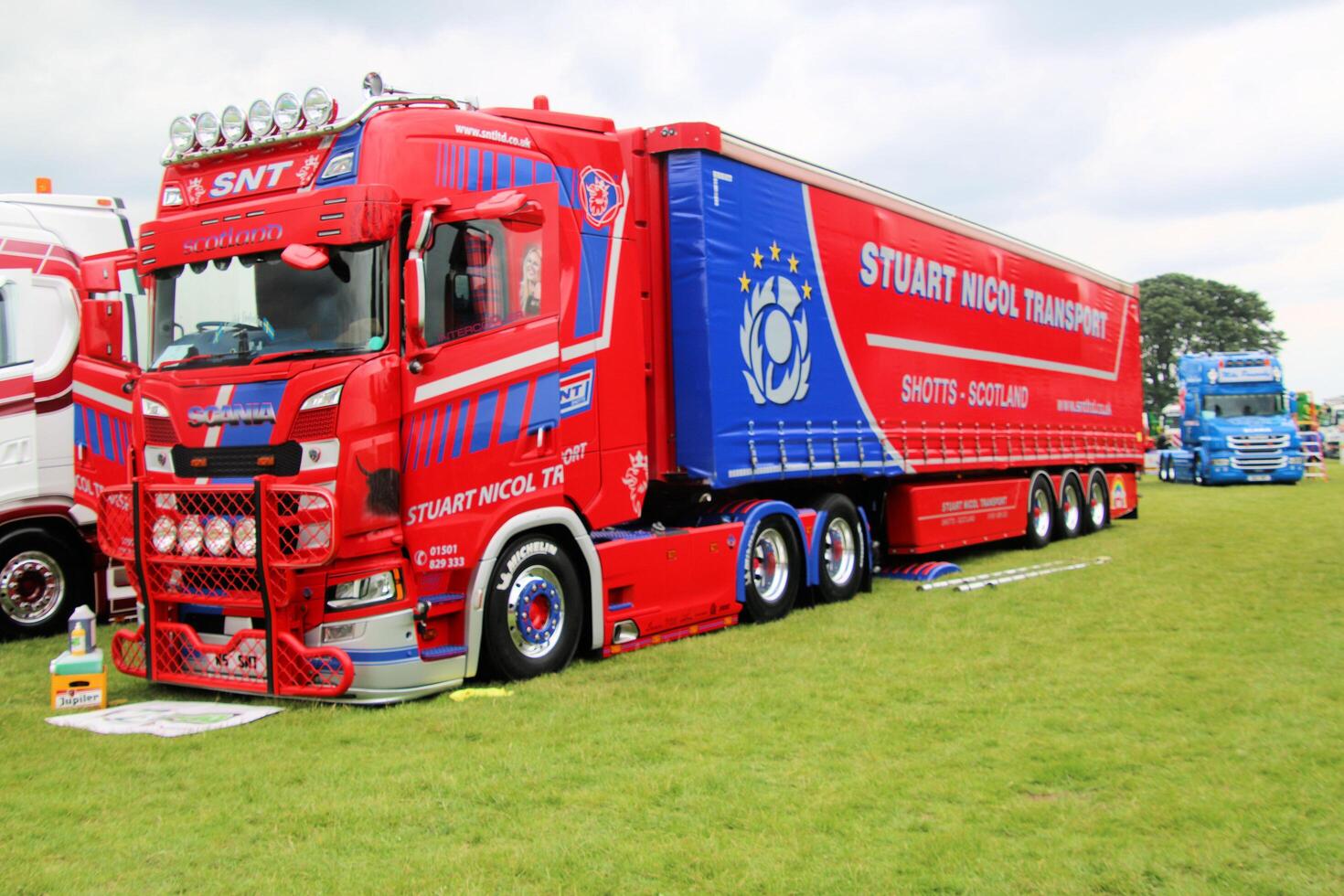 Whitchurch in Shropshire in the UK on 1 June 2024. A view of a Truck in a truck show photo