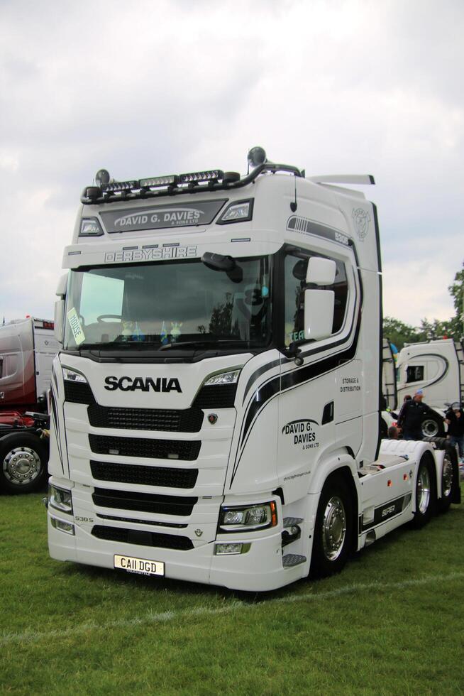 Whitchurch in Shropshire in the UK on 1 June 2024. A view of a Truck in a truck show photo
