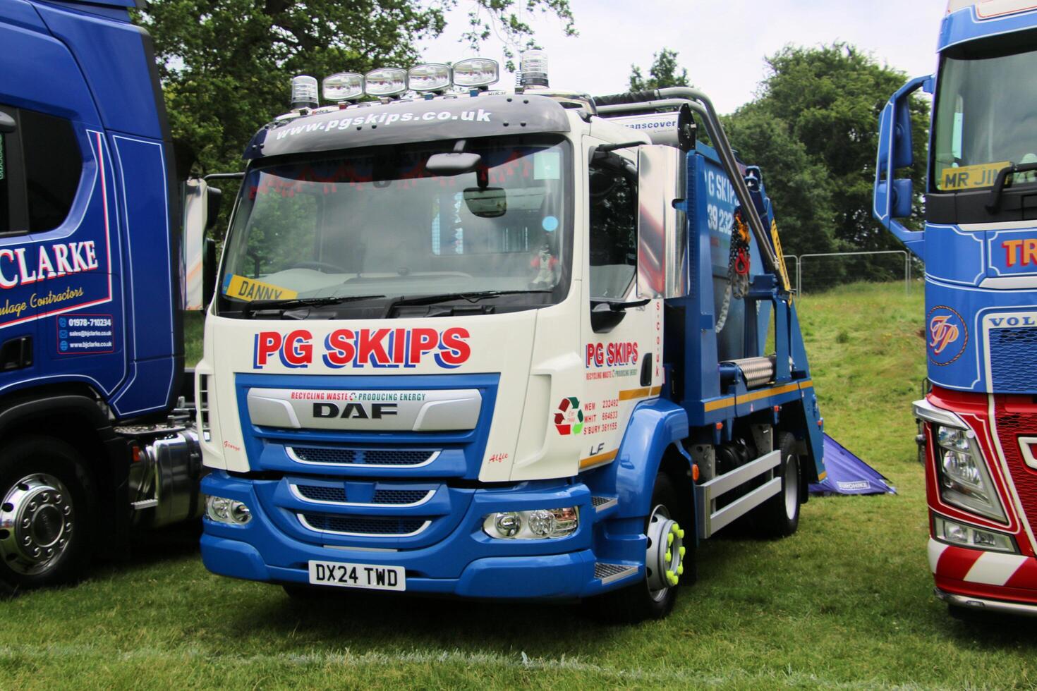 Whitchurch in Shropshire in the UK on 1 June 2024. A view of a Truck in a truck show photo